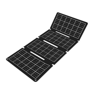 Logilink PA0340 - Panel solar plegable cargador USB,1 x USB-A,1 x USB-C, 15 W, negro