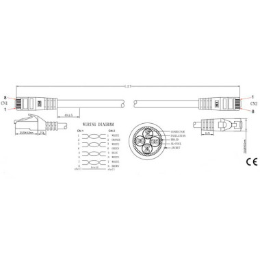 Logilink C6A112S - 20m Latiguillo UtraFlex RJ45 Cat.6A S/FTP COBRE Gris, Certificado