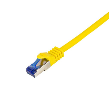 Logilink C6A107S - 15m Latiguillo UtraFlex RJ45 Cat.6A S/FTP COBRE Amarillo, Certificado