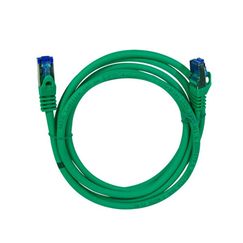 Logilink C6A015S - 0,25m Latiguillo UtraFlex RJ45 Cat.6A S/FTP COBRE Verde, Certificado