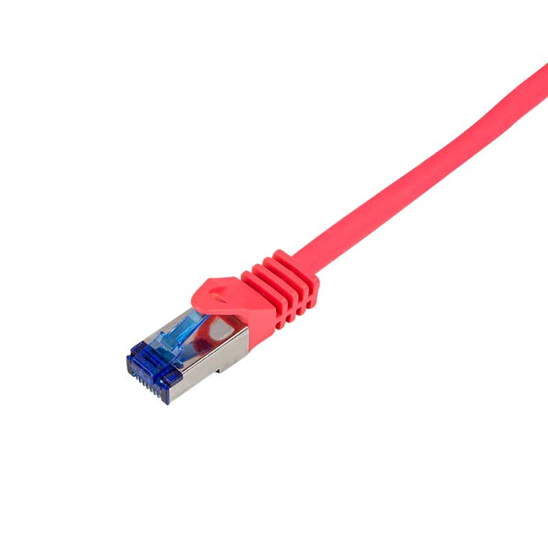 Logilink C6A064S - 3m Latiguillo UtraFlex RJ45 Cat.6A S/FTP COBRE Rojo, Certificado Logilink C6A064S - 3m Latiguillo UtraFlex RJ45 Cat.6A S/FTP COBRE Rojo, Certificado