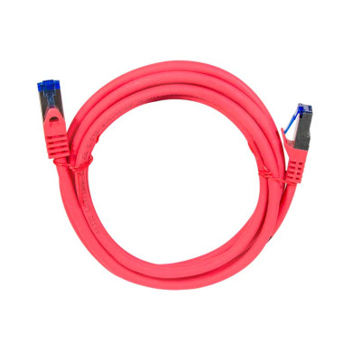 Logilink C6A054S - 2m Latiguillo UtraFlex RJ45 Cat.6A S/FTP COBRE Rojo, Certificado