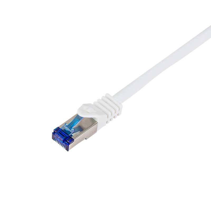 Logilink C6A041S - 1,5m Latiguillo UtraFlex RJ45 Cat.6A S/FTP COBRE Blanco, Certificado