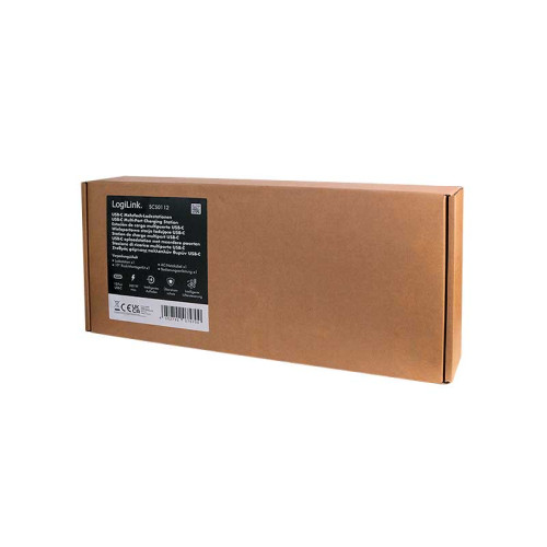 Logilink SCS0112 - Cargador múltiple USB-C (IPSS), 15 puertos, PD, inteligente, negro