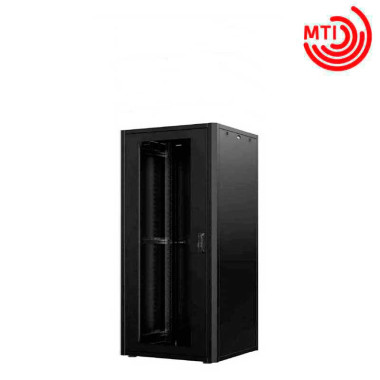 MTI RTN2068CL1 - Armario Rack 19" 20U A600 F800 puerta frontal cristal, posterior metálica, Color negro