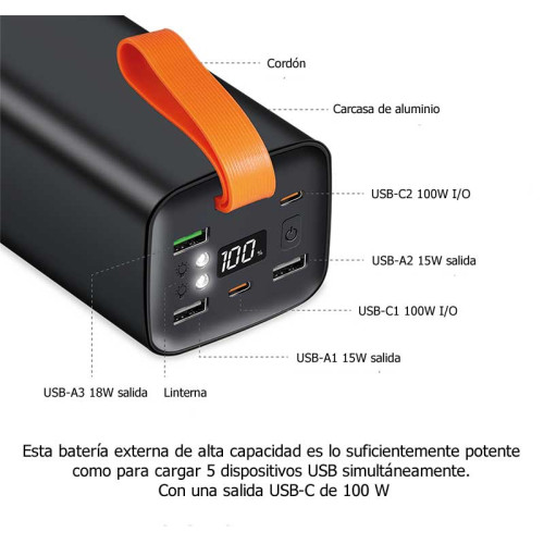 Power Bank 50.000 mAh,...