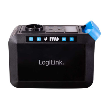 Logilink PPS0200 - Estación eléctrica portátil, 200W, 40.000mAh IP20, Panel luz led