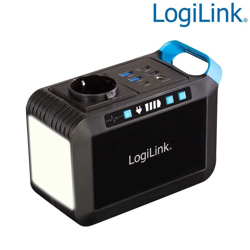 Logilink PPS0080 - Estación eléctrica portátil, 80W, 24.000mAh IP20, Panel luz led Logilink PPS0080 - Estación eléctrica portátil, 80W, 24.000mAh IP20, Panel luz led