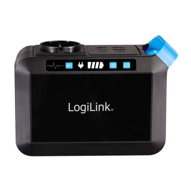 Logilink PPS0080 - Estación eléctrica portátil, 80W, 24.000mAh IP20, Panel luz led