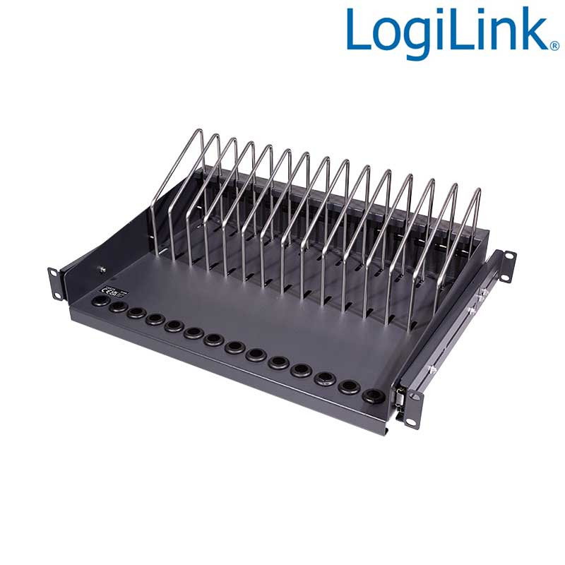 Logilink SF100B - Bandeja Telescópica de 19'' negra para portátiles, tabletas y smartphones Logilink SF100B - Bandeja Telescópica de 19'' negra para portátiles, tabletas y smartphones