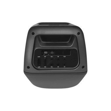 Logilink SP0065 - Altavoz móvil Bluetooth  con luz  y equalizador, TWS, 10 W, negro