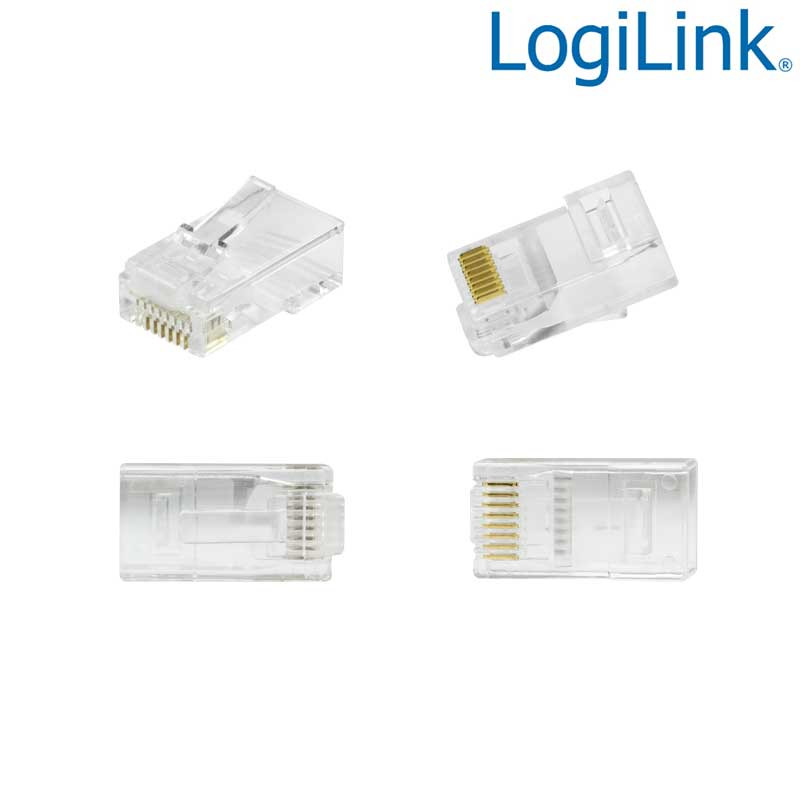 Logilink MP0027 - 50 Conectores RJ45 UTP Cat.6 Macho ''Pass Through'' Logilink MP0027 - 50 Conectores RJ45 UTP Cat.6 Macho ''Pass Through''