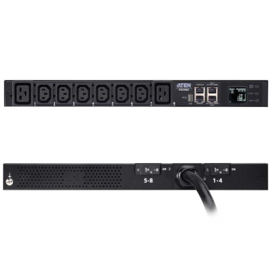 Aten PG5308G - PDU eco 1U de 8 Tomas 6  C13 y 2 C19, 32A