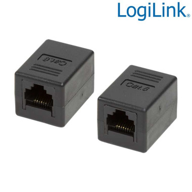 Logilink NP0034A - Adaptador Cat.6 RJ45 UTP H-H 8/8 1:1