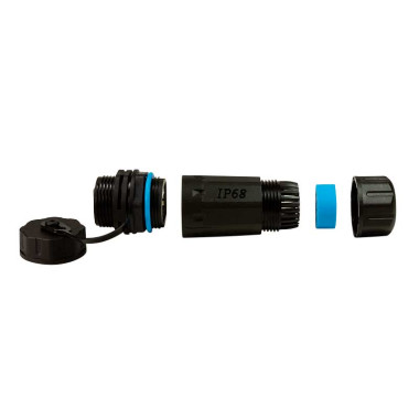 Logilink NP0084 - Acoplador largo RJ45 Cat.6A apantallado para exterior, IP68