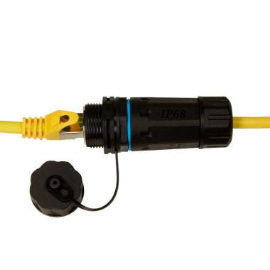 Logilink NP0084 - Acoplador largo RJ45 Cat.6A apantallado para exterior, IP68