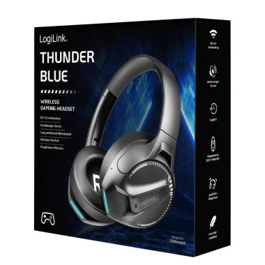 Logilink BT0070 - Auriculares Bluetooth 6.0 Cancelación Activa del Ruido (ANC)