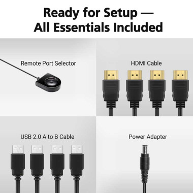 Aten CS784H - KVM de 4 Puertos USB  HDMI 4K