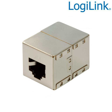 Logilink NP0054 Acoplador Cat.6 RJ45 STP H-H 8/8 1:1 | Marlex Conexion