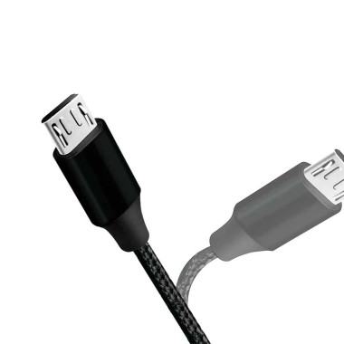 Logilink CU0143 - 0,30m Cable USB 2.0 A Macho a Micro B Macho, Carcasa de metal, Negro