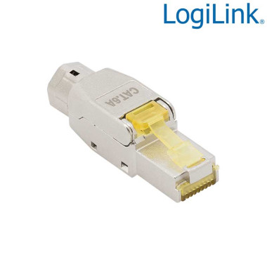 Logilink MP0085 - Conector RJ45 SFP Cat.8.1 Macho extra corto '' toolless'' AWG 22-26