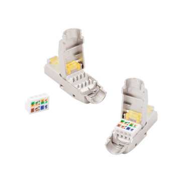 Logilink MP0085 - Conector RJ45 SFP Cat.8.1 Macho extra corto '' toolless'' AWG 22-26