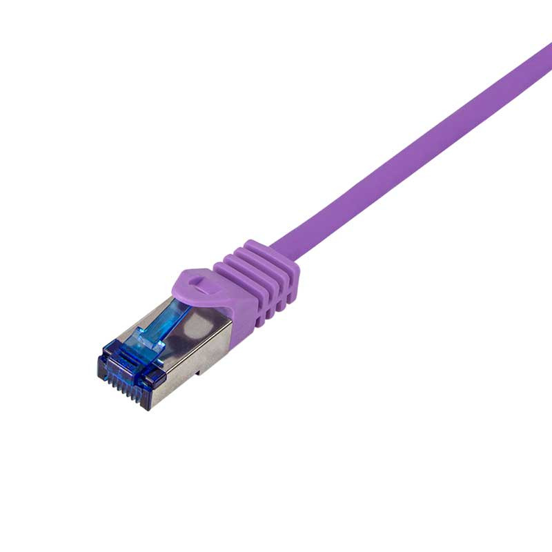 Logilink C6A089S - 7.5m Latiguillo UtraFlex RJ45 Cat.6A S/FTP COBRE Violeta, Certificado
