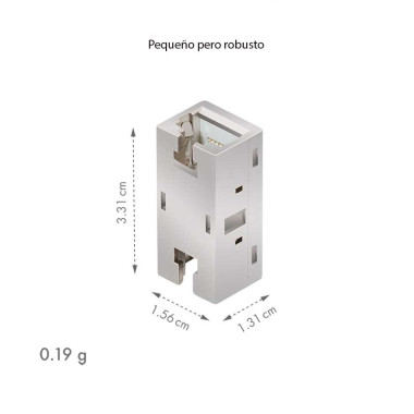 Logilink NP0067 - Acoplador en linea Keystone Cat.6A STP, 360°, para uso industrial