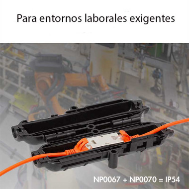 Logilink NP0067 - Acoplador en linea Keystone Cat.6A STP, 360°, para uso industrial