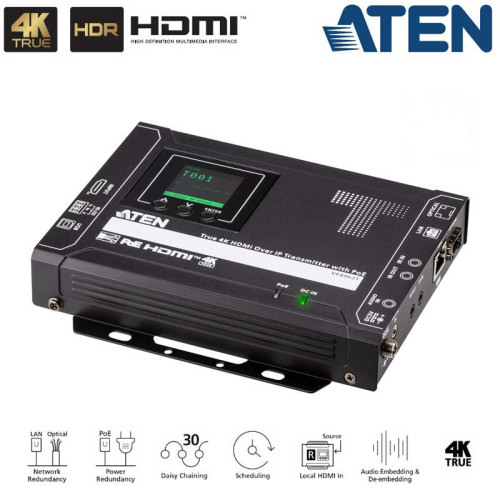 Aten VE8962T - Transmisor HDMI sobre IP 4K Real con PoE