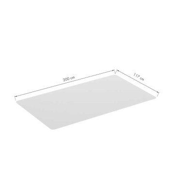 Logilink EO0087 - Alfombrilla protectora de suelo, 117 x 200cm, resistente al agua, transparente