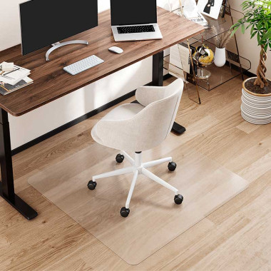 LogiLink EO0086 - Alfombrilla protectora de suelo, 117 x 120cm, resistente al agua, transparente