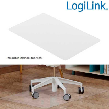 LogiLink EO0084 - Alfombrilla protectora de suelo, 120 x 75cm, resistente al agua, transparente
