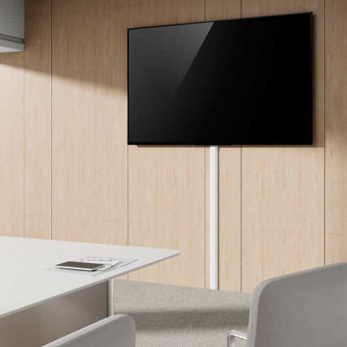 LogiLink KAB0114 - Canaleta para cables 1100 x 33 x 18mm, color blanco, Aluminio