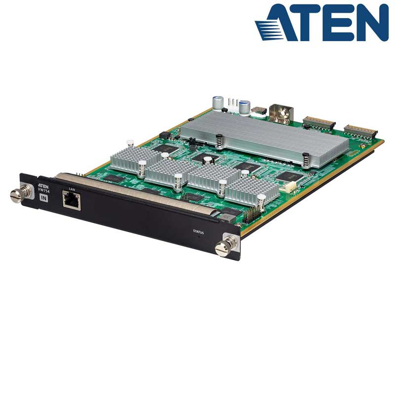 Aten VW754 - Tarjeta de entrada decodificadora de transmisión IP 4K H.265 de 4 canales