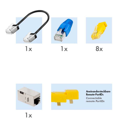 LogiLink WZ0076 - Tester de cables de red 3 en 1 de continuidad y mapeo de puertos
