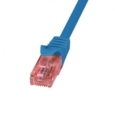 Logilink CQ2016U - Cable de red Cat. 6 U/UTP Cobre LSHZ Azul de 0.25m