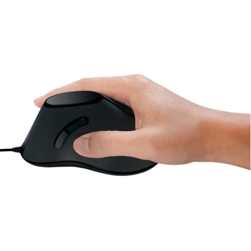 LogiLink ID0158 - Ratón vertical ergonómico, USB, 1000 dpi, negro