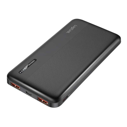 LogiLink PA0372 - Power Bank 10.000mAh, LiPo, PD 20W QC 3.0, Negro