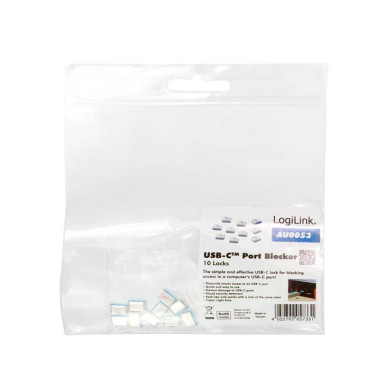 LogiLink AU0053 - Bloqueo de puertos USB-C (10 cerraduras, sin llave)