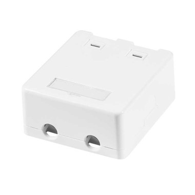 LogiLink NK4080 - Caja Superficie para 2 conectores tipo Keystone