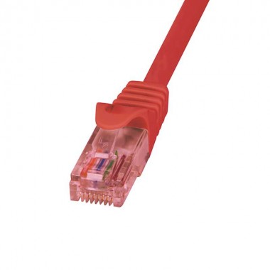 Logilink CQ2014U - Cable de red Cat. 6 U/UTP Cobre LSHZ Rojo de 0.25m