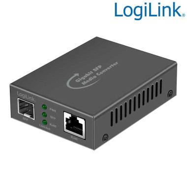LogiLink NMC001 - Convertidor de medios Gigabit RJ45 a SFP