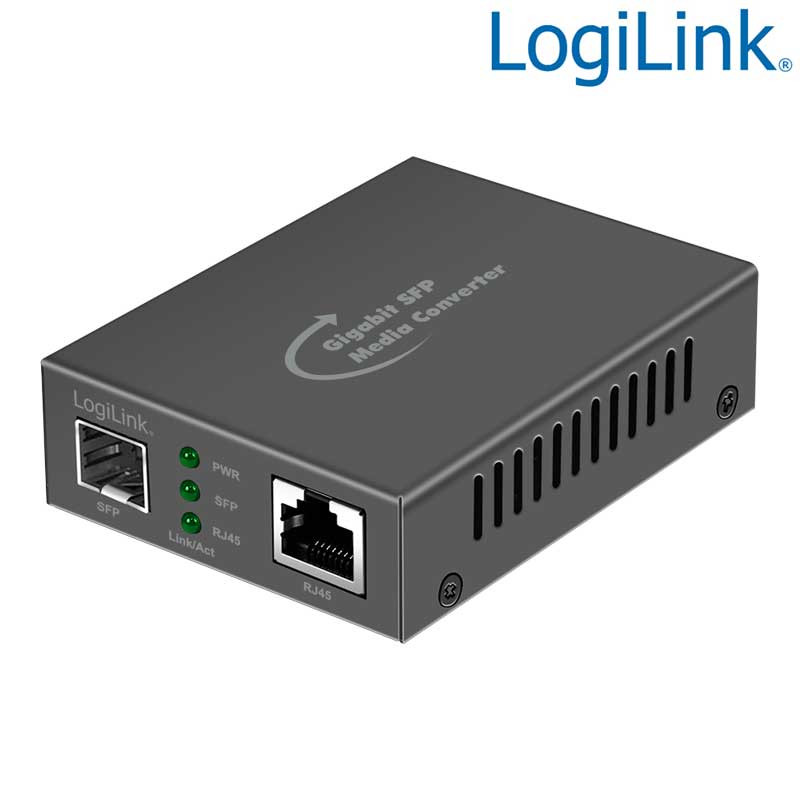 LogiLink NMC001 - Convertidor de medios Gigabit RJ45 a SFP
