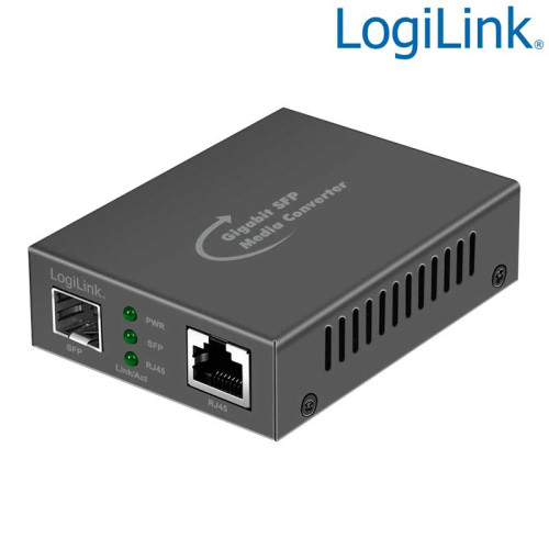 LogiLink NMC001 - Convertidor de medios Gigabit RJ45 a SFP