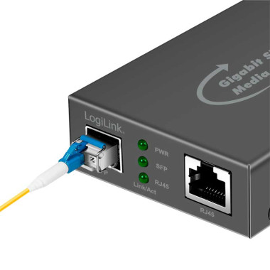 LogiLink NMC001 - Convertidor de medios Gigabit RJ45 a SFP