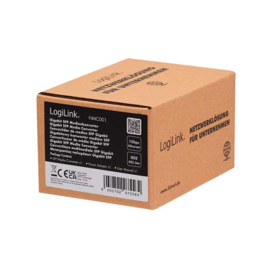 LogiLink NMC001 - Convertidor de medios Gigabit RJ45 a SFP