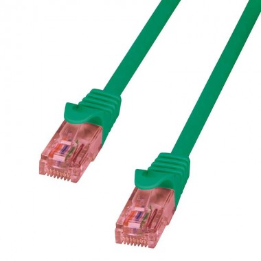 Logilink CQ2015U - Cable de red Cat.6 U/UTP Cobre LSHZ Verde de 0.25m