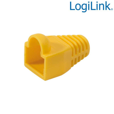 Logilink MP0009 - Funda Conector RJ45 Macho Amarillo (Bolsa 100 pcs)