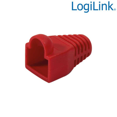 LogiLink MP0010 - Funda Conector RJ45 Macho Rojo (Bolsa 100 pcs)